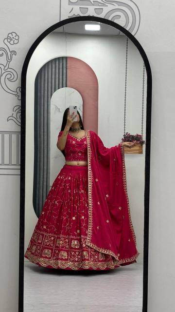 Tapi 318 crepe red Lehenga choli wholesale price in Surat